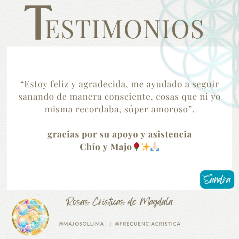 Testimonio Talleres - Sandra