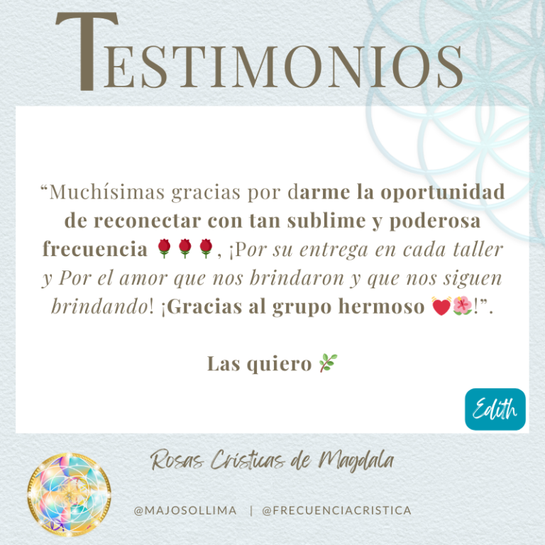 Testimonio Talleres - Edith