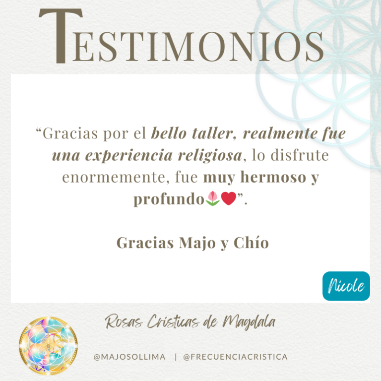 Testimonio Talleres - Nicole