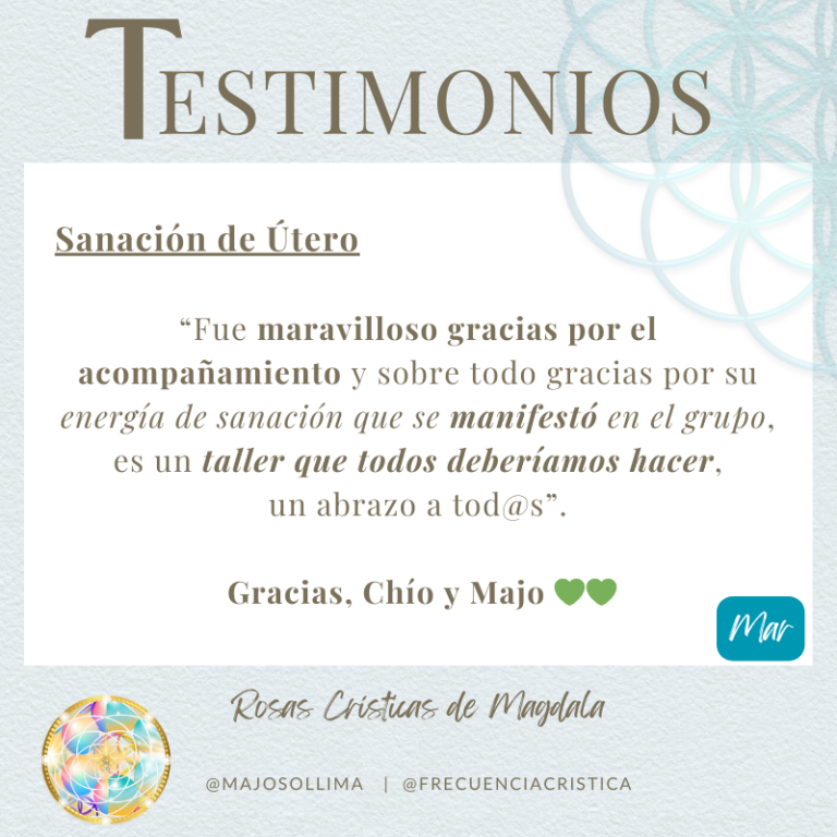 Testimonio Talleres - Mar